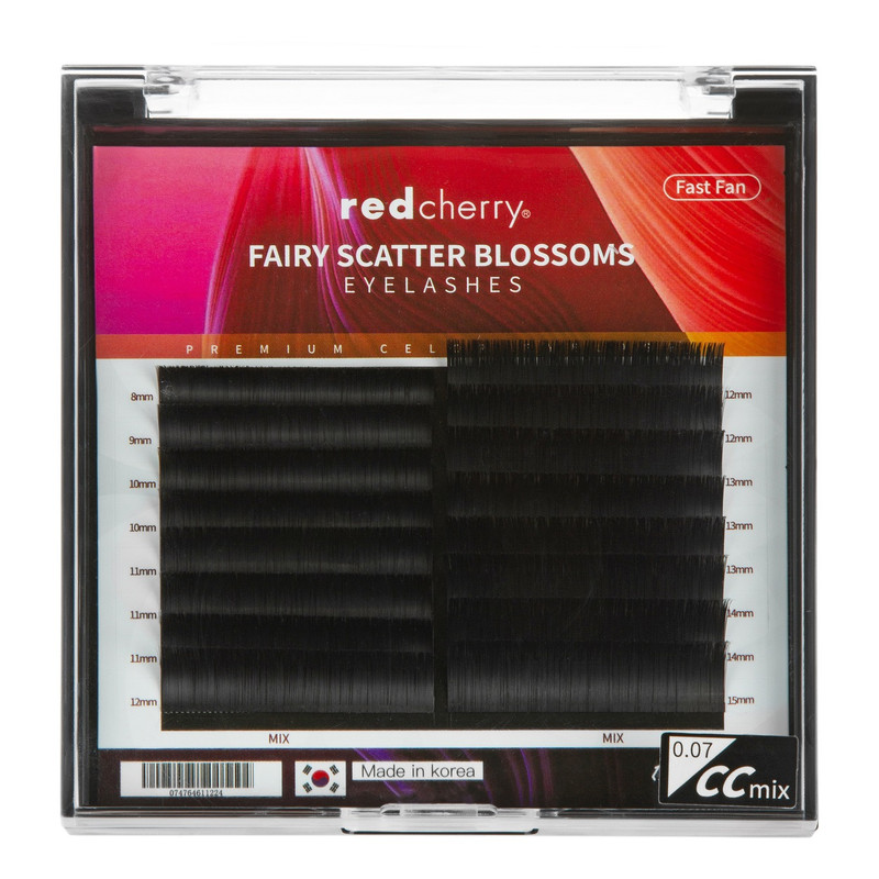 مژه مصنوعی رد چری مدل فست فن کد CC mix 0.07
