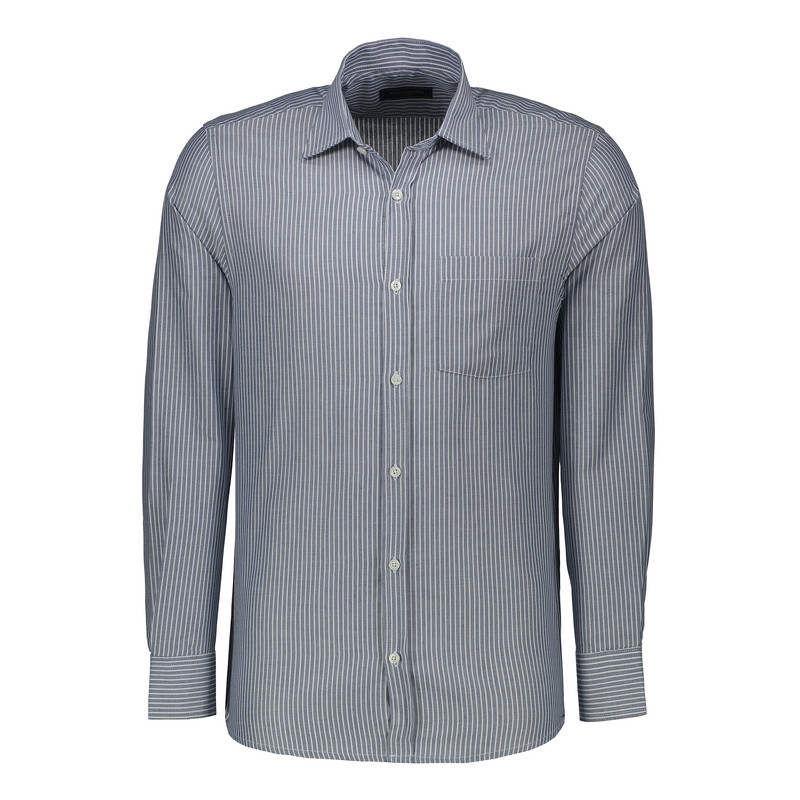 خرید و قیمت پیراهن آستین بلند مردانه پاتن جامه مدل کلاسیک 102721030162290 طرح راه راه