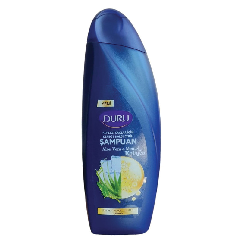 شامپو ضد شوره مو دورو مدل آلوورا و منتول و کلاژن حجم 500 میلی لیتر