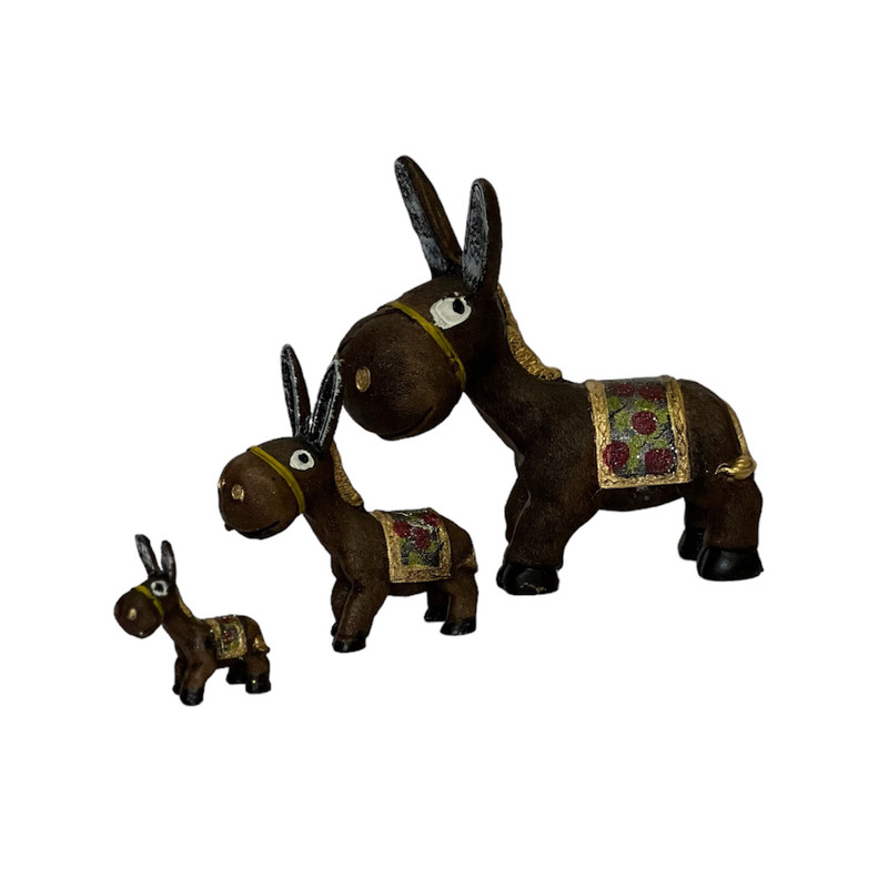 مجسمه مدل خوانواده خر ها مجموعه 3 عددی