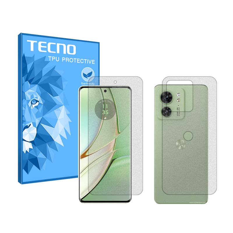 خرید و قیمت محافظ صفحه نمایش مات تکنو مدل HyMTT مناسب برای گوشی موبایل موتورولا Edge 40 به همراه محافظ پشت گوشی