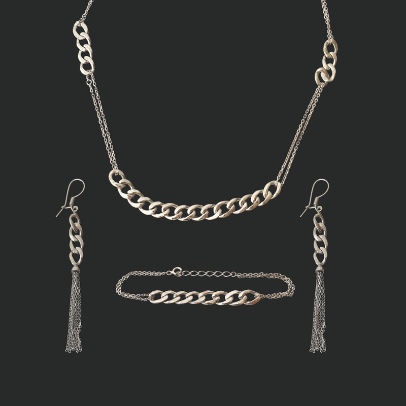 نیم ست نقره زنانه مدل S201