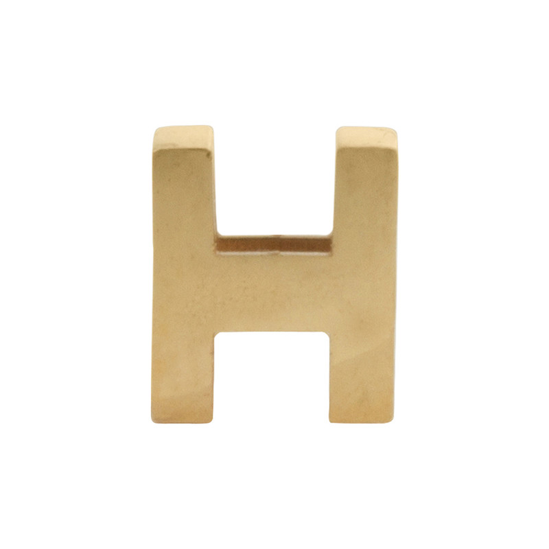 آویز گردنبند طلا 18 عیار زنانه گنجینه هنر خوش نشین مدل حرف H