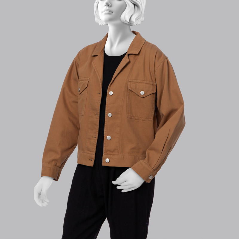 کت زنانه آر اِن اِس مدل 11122213 رنگ نسکافهای