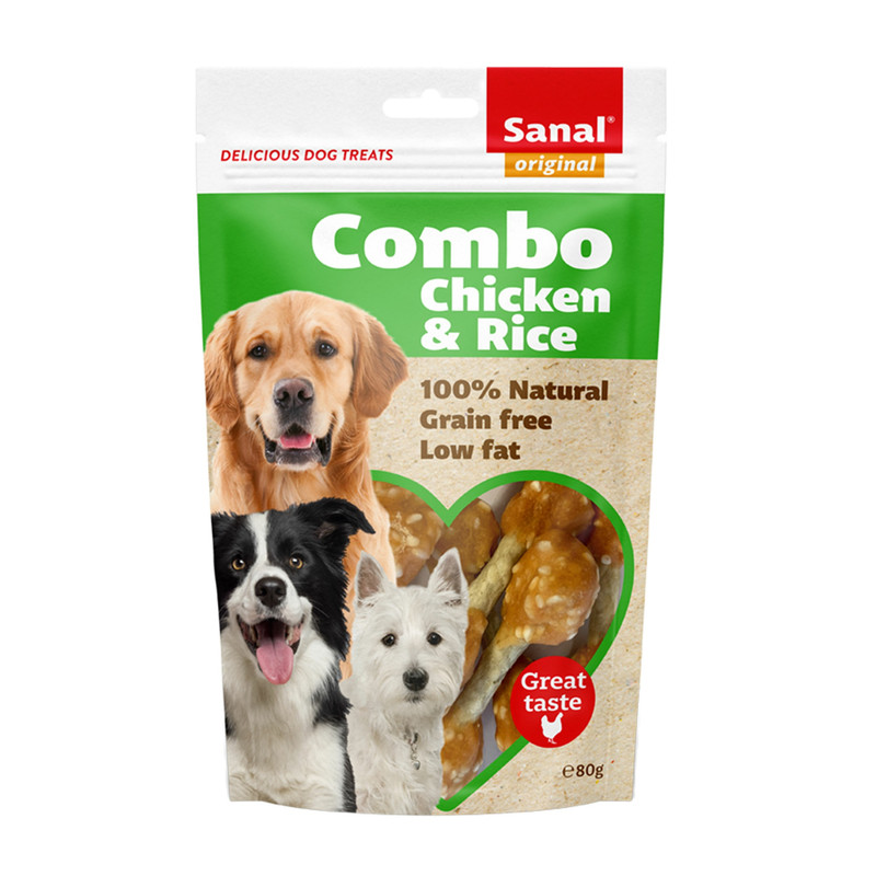 تشویقی سگ سانال مدل ویتامینه وزن 80 گرم