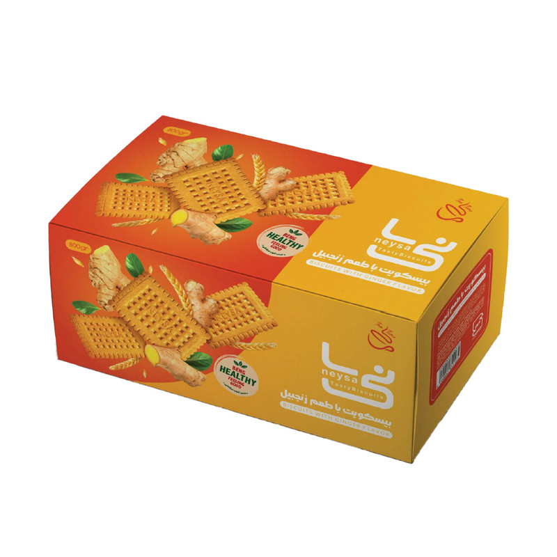 بیسکویت پنجره ای با طعم زنجبیل نی سا - 800 گرم
