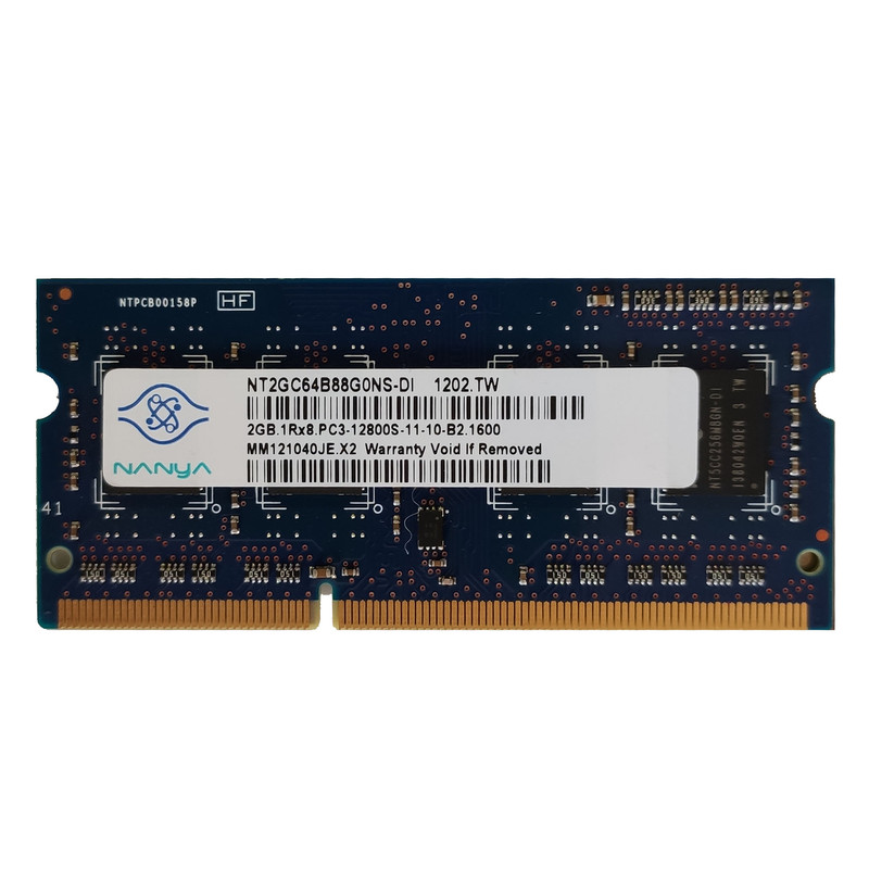 خرید و قیمت رم لپ تاپ DDR3 تک کاناله 1600 مگاهرتز B2 نانیا مدل 12800s ظرفیت 2 گیگابایت