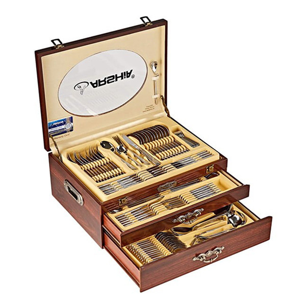 سرویس قاشق و چنگال 128 پارچه عرشیا مدل TM1401S