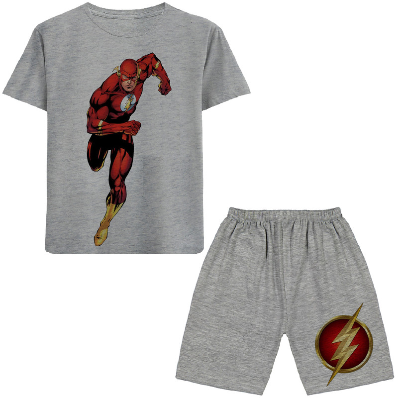 ست تی شرت و شلوارک پسرانه مدل شزم N110