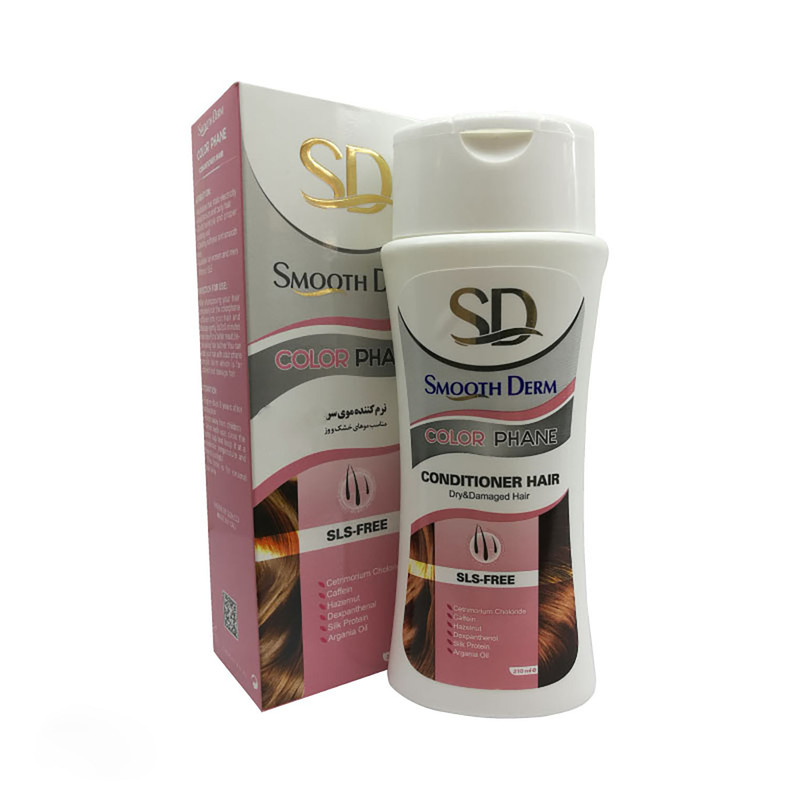 خرید و قیمت نرم کننده مو اسموت درم مدل Color Phane حجم 210 میلی لیتر