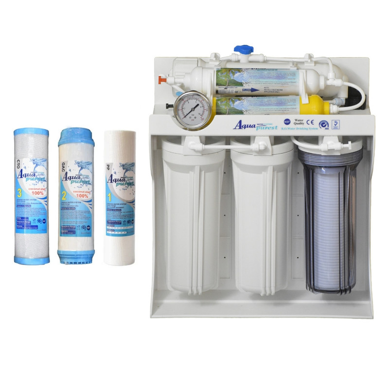 دستگاه تصفیه کننده آب آکوا پیورست مدل ZX 9092 یه همراه فیلتر بسته 3 عددی