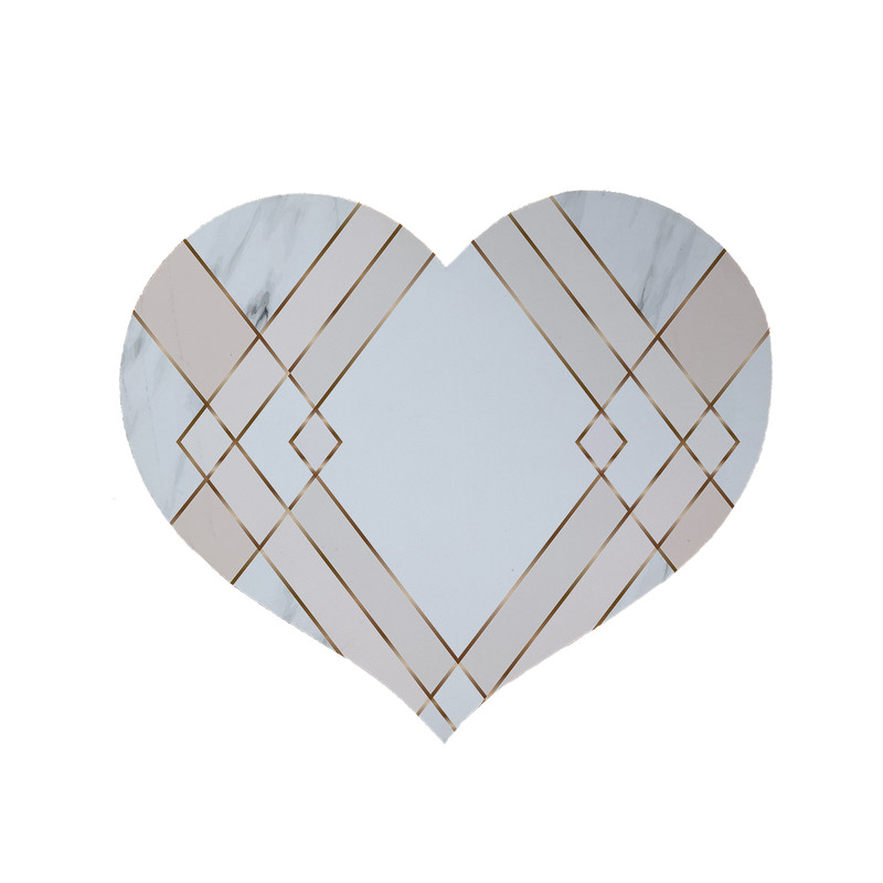 پادری مدل قلب طرح فانتزی کد 8597 سایز 90 × 90 سانتی متر