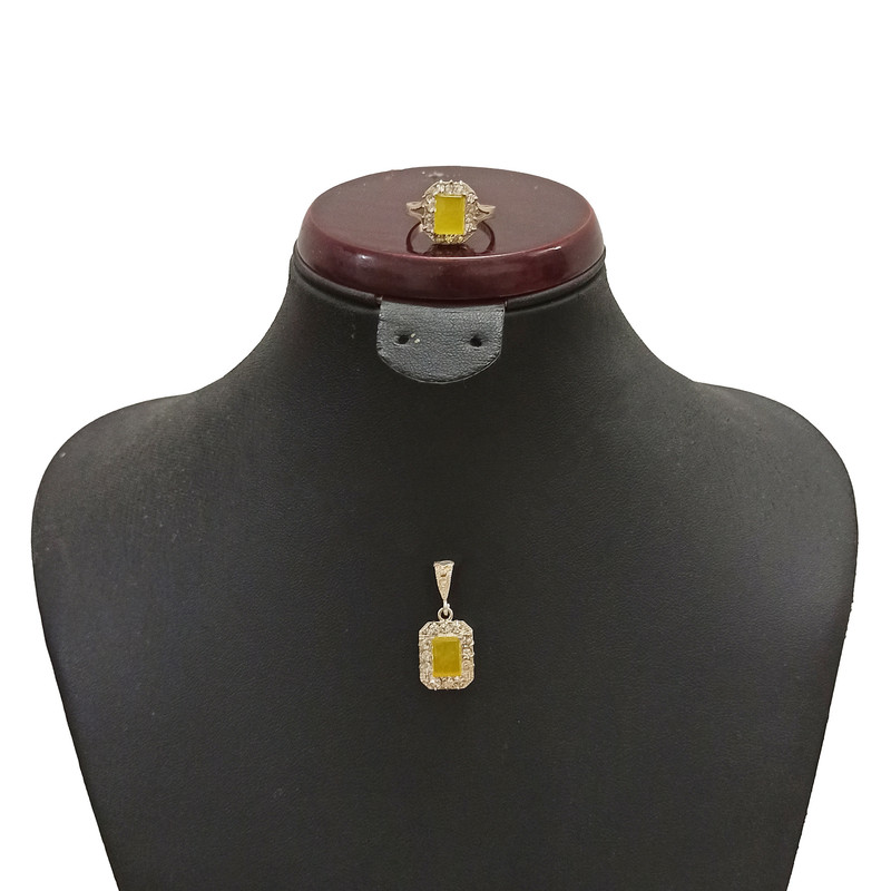 نیم ست نقره زنانه سلین کالا مدل شرف الشمس کد ce-shams6