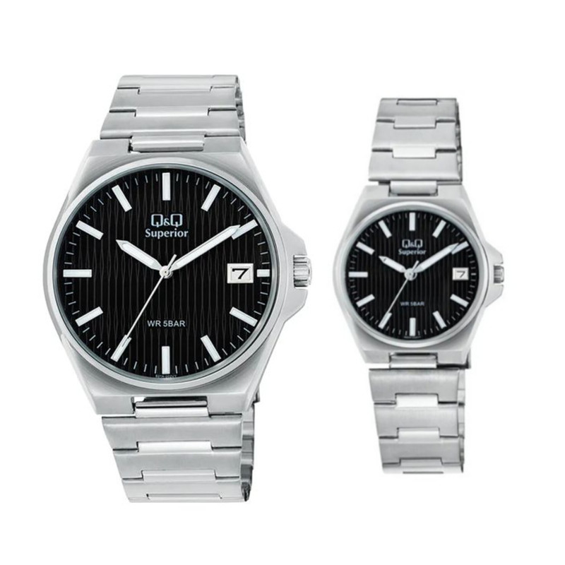 ست ساعت مچی عقربه ای زنانه و مردانه کیو اند کیو مدل s22a_002vy_S21A-002VY