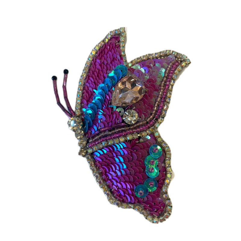 گل سینه دست ساز زنانه مدل پروانه