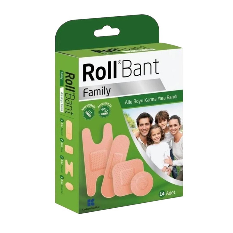 چسب زخم رول بنت مدل Family بسته 14 عددی