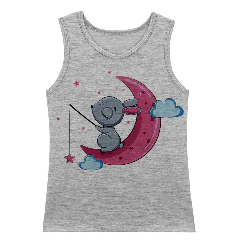 تاپ دخترانه مدل خرگوش و ماه A14