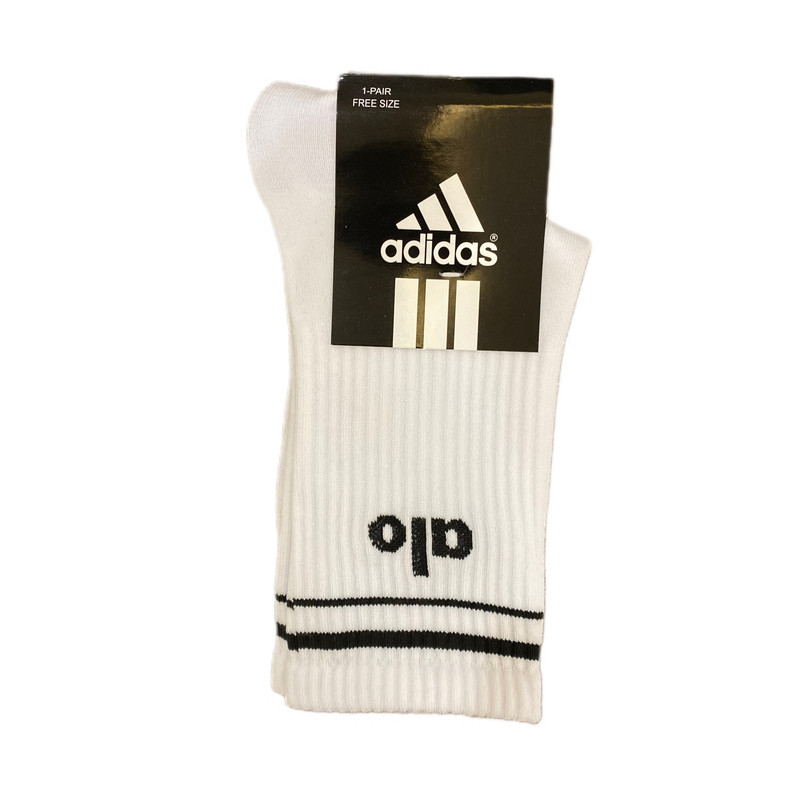 جوراب ورزشی ساق بلند زنانه مدل نخ پنبه رنگ سفید