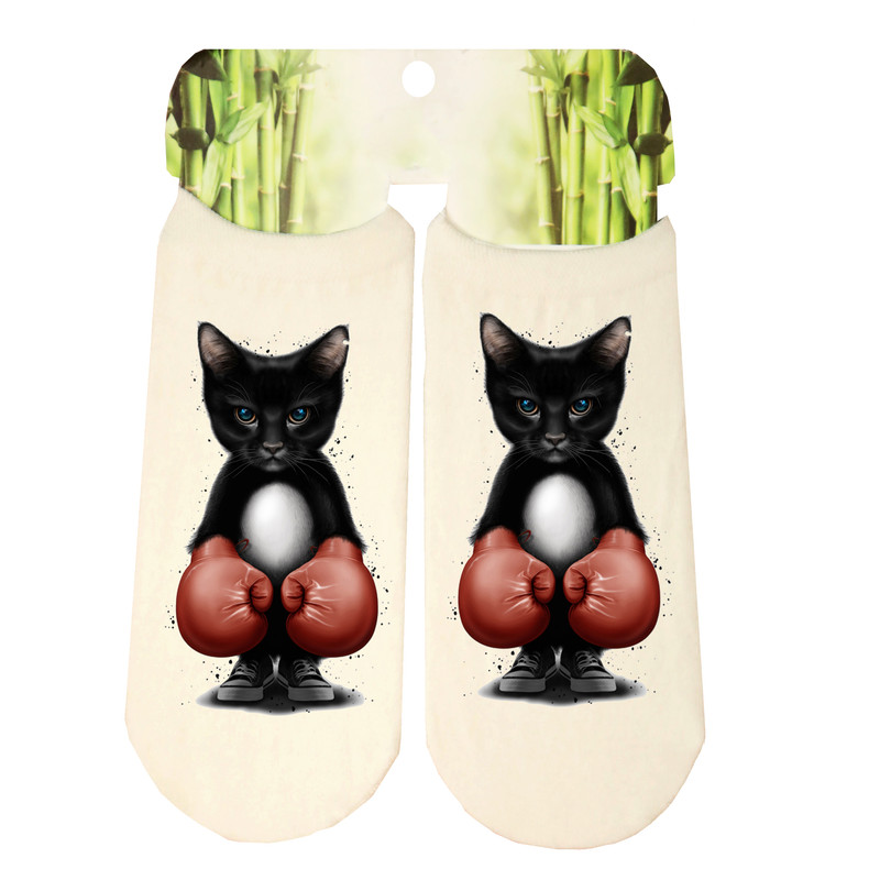 جوراب پسرانه طرح گربه کد SCb64