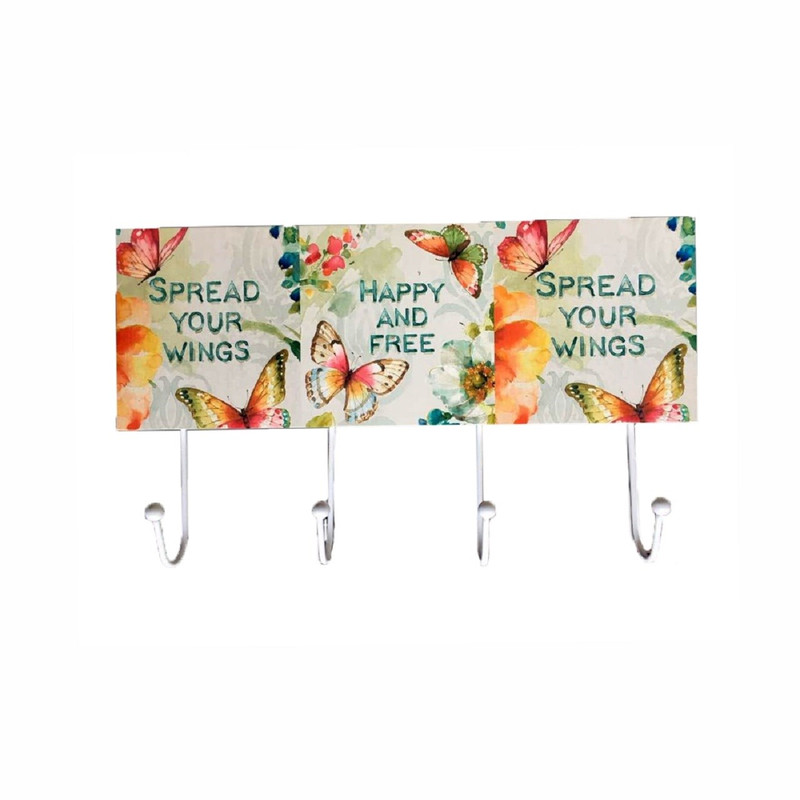 چوب لباسی خانه سفید مدل 4 شاخه کد 01