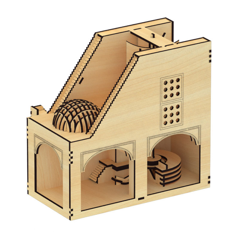 ساختنی فرهنگ و تمدن مدل آس باد - آسیای بادی کد 44WM100 هارد باکس