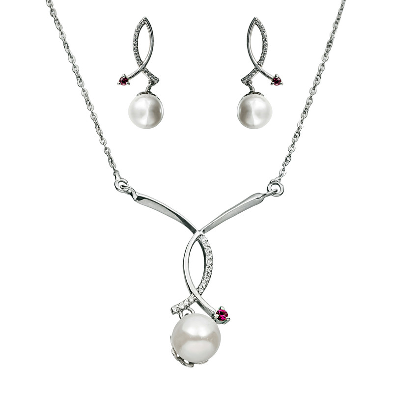 نیم ست طلا 18 عیار جواهری سون مدل 1194