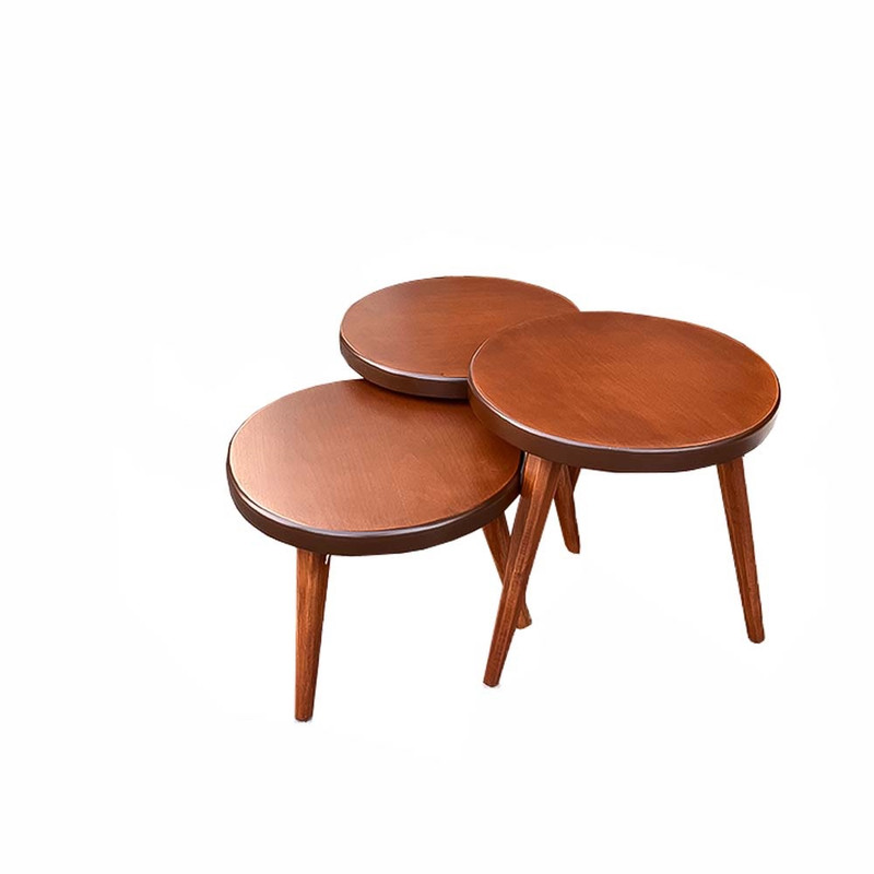 میز عسلی مدل پازلی مربع G200 مجموعه 3 عددی