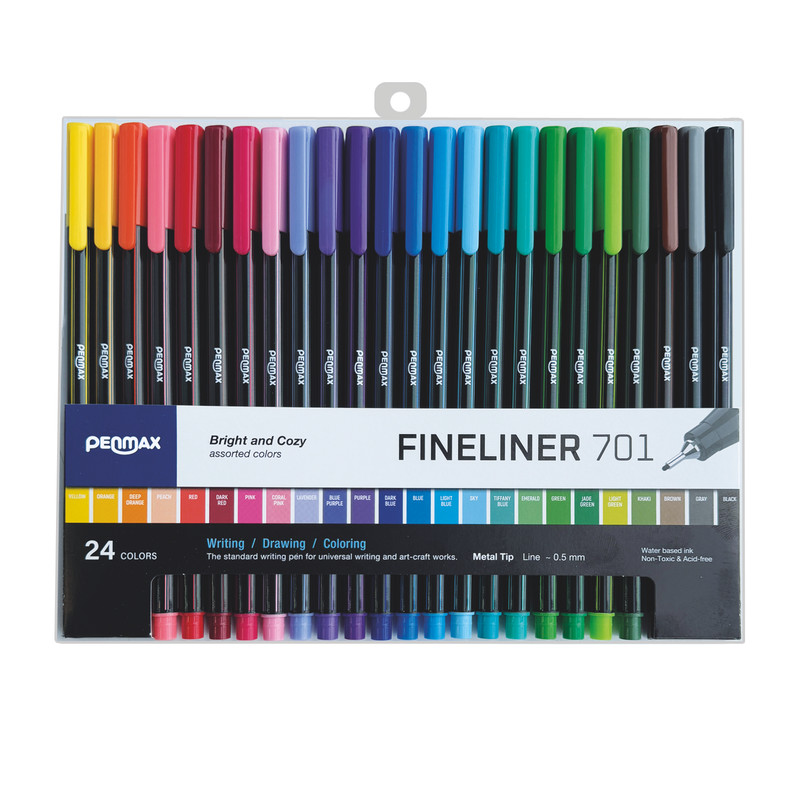 خرید و قیمت روان نویس مدل فاین لاینر بسته 24عددی