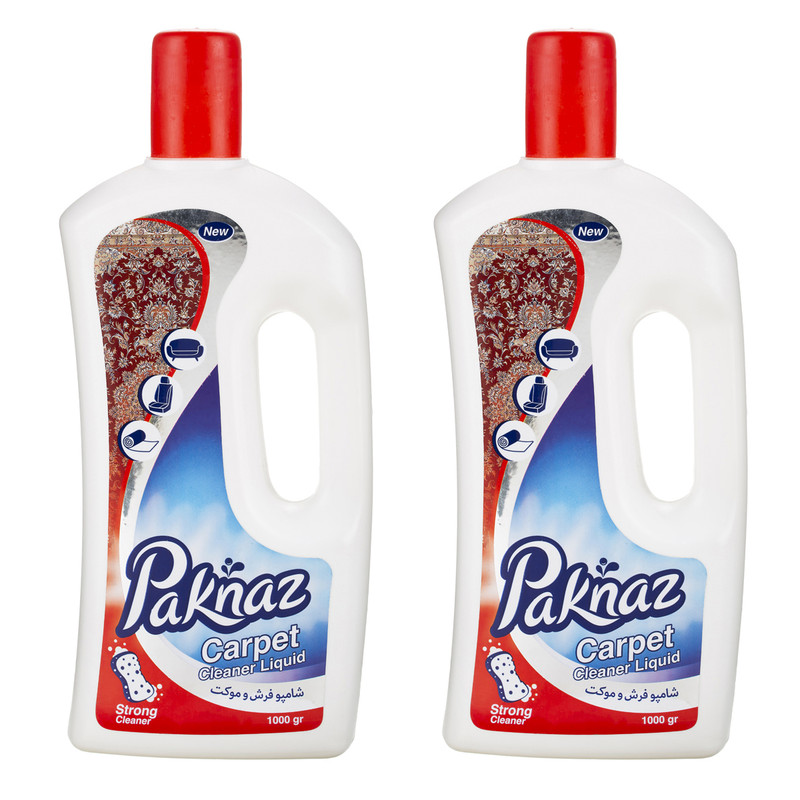 خرید و قیمت شامپو فرش پاکناز مدل Strong Cleaner حجم 1000 میلی لیتر بسته 2 عددی