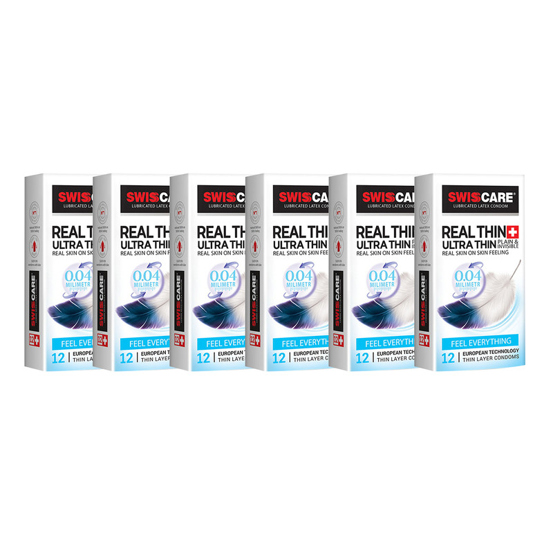 خرید و قیمت کاندوم سوئیس کر مدل REAL THIN مجموعه 6 عددی