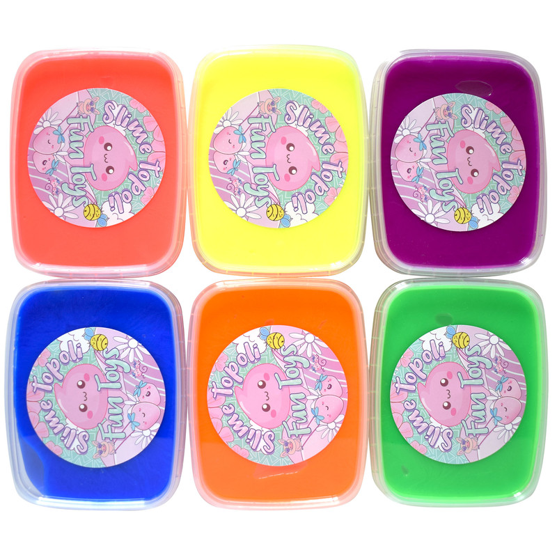 ژل بازی اسلایم تپلی مدل BLight S200 بسته 6 عددی