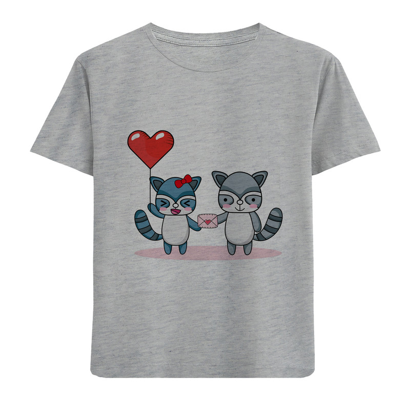 خرید و قیمت تی شرت بچگانه مدل گربه عاشق F18