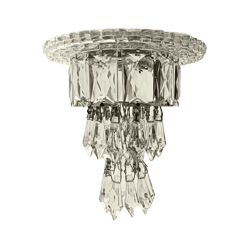 چراغ سقفی زد اف آر مدل هالوژنی طرح کریستالی کد 1490