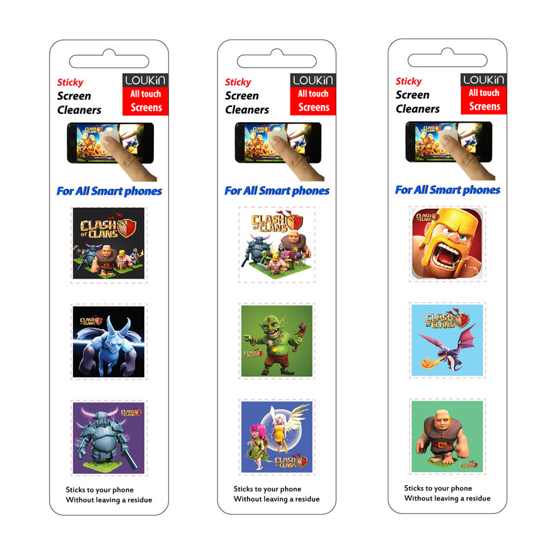 پد پاک کننده صفحه نمایش لوکین طرح CLASH مجموعه ۳ بسته ۳ عددی