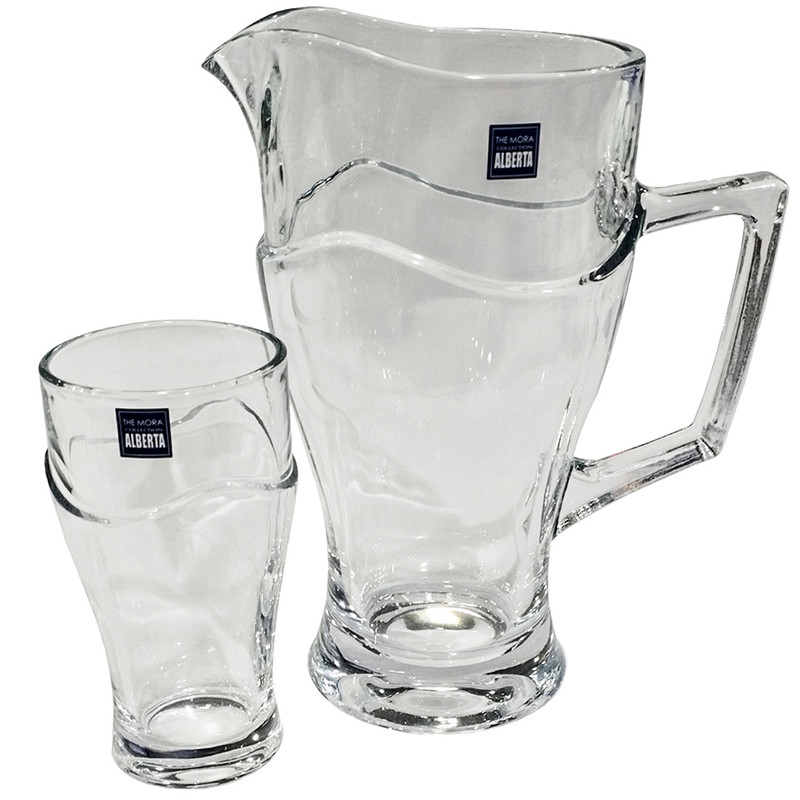 خرید و قیمت سرویس پارچ و لیوان 7 پارچه مدل مورا