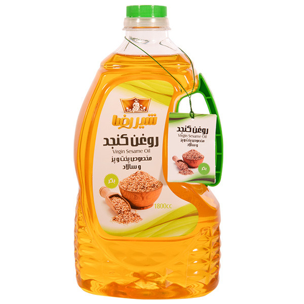 خرید و قیمت روغن کنجد بکر شیررضا - 1.8 لیتر