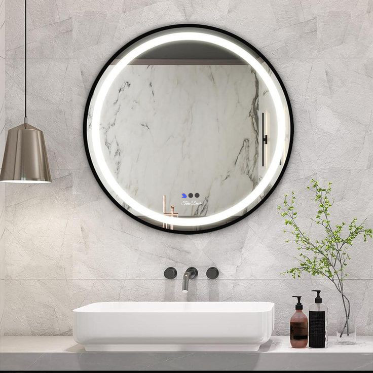 آینه سرویس بهداشتی تارادکور مدل حرکتی طرح رینگ کد ic188