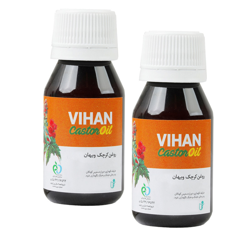 روغن کرچک ویهان کد 24301 حجم 40 میلی لیتر مجموعه 2 عددی