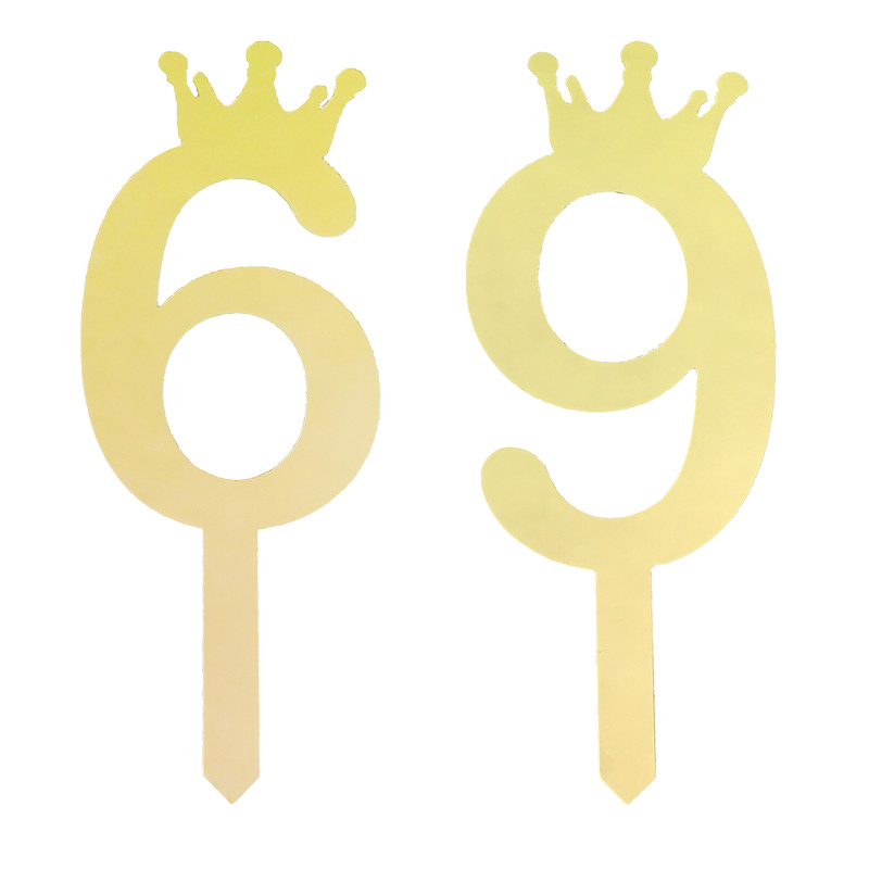 تاپر کیک هانستو مدل عدد 69 کد TPN69 مجموعه 2 عددی