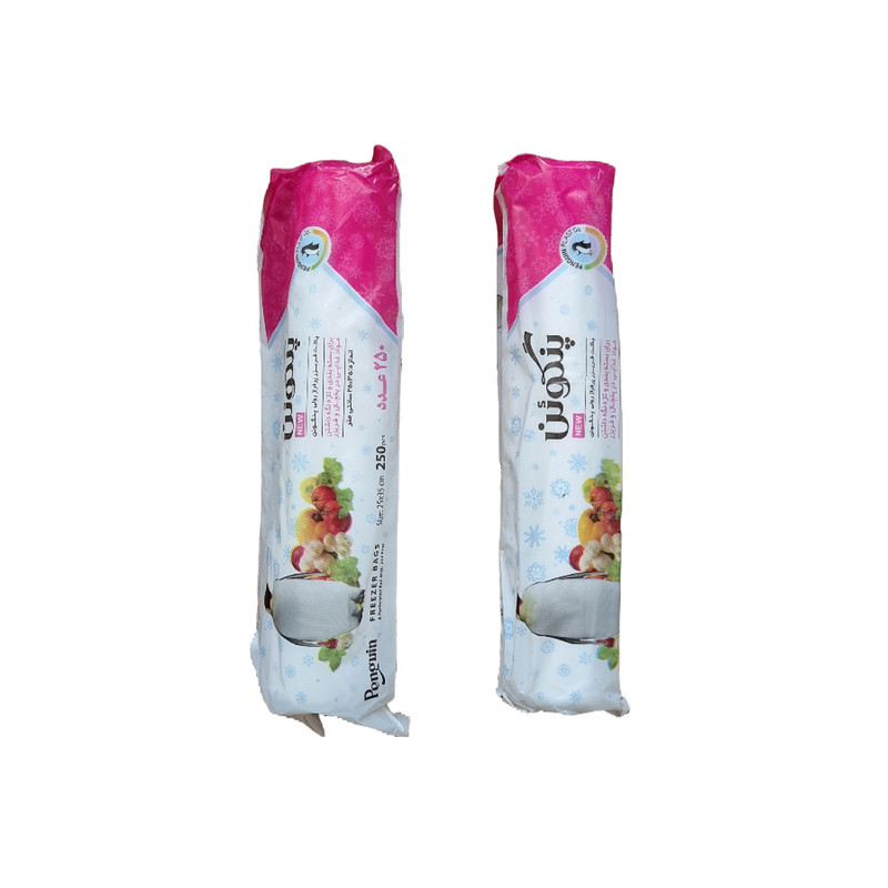 خرید و قیمت کیسه فریزر پنگوئن کد sd43 رول 250 عددی بسته 2 عددی