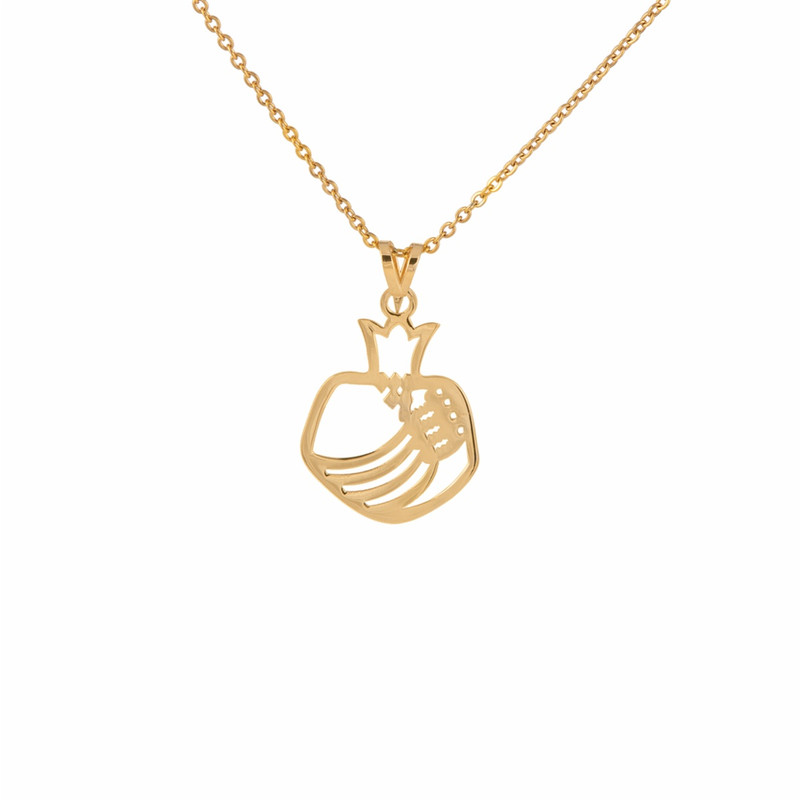 گردنبند طلا 18 عیار زنانه مدل انار