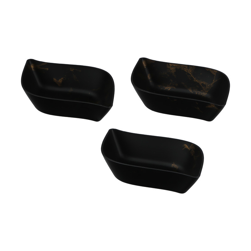 پیاله فرش کیپس طرح گلبرگ مدل ماربل بسته 3 عددی