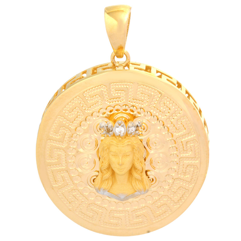 خرید و قیمت آویز گردنبند طلا 18 عیار زنانه طلای مستجابی مدل 2233 کد T136