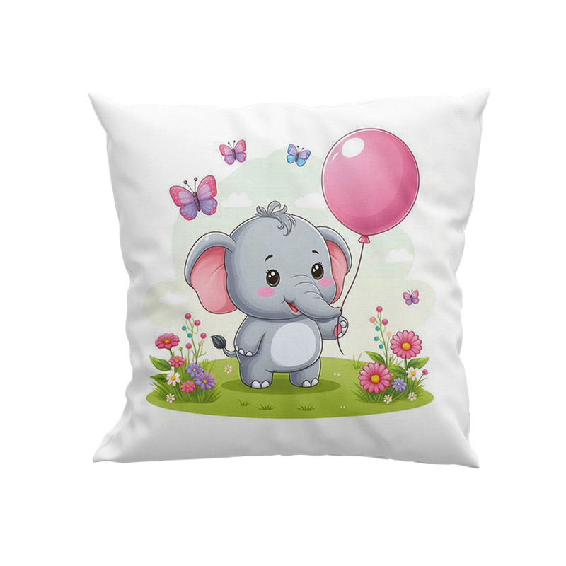 خرید و قیمت کوسن کودک مدل فیل و بادکنک کد DKK810