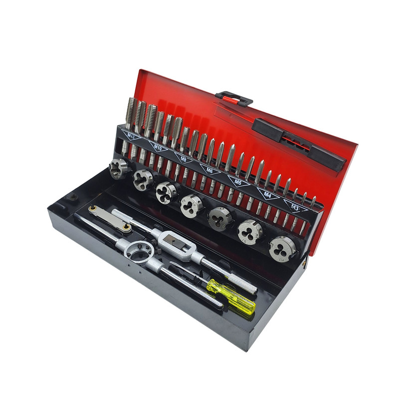 خرید و قیمت حدیده قلاویز صنعتی پلاتیینییم مدل 32PC مجموعه 33 عددی