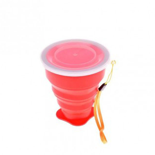 لیوان سفری مدل تاشو سیلیکونی گنجایش 0.17 لیتر