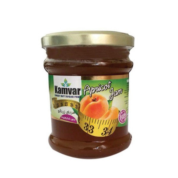 مربا زردآلو بدون قند کامور مقدار ۲۹۰ گرم