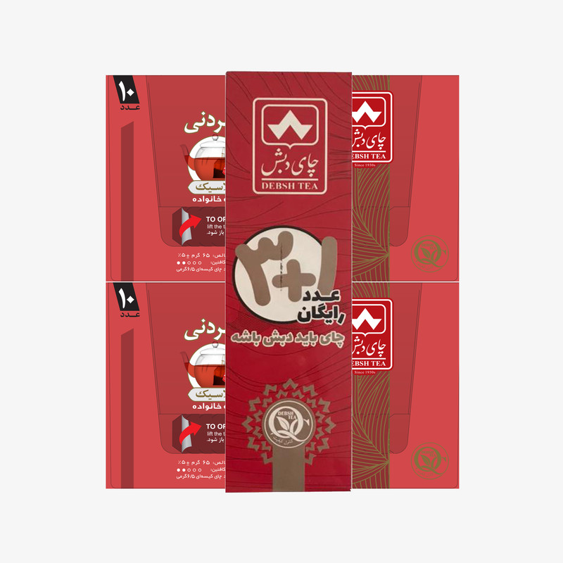 خرید و قیمت چای کیسه ای دم کردنی کلاسیک چای دبش - 4 بسته 10 عددی