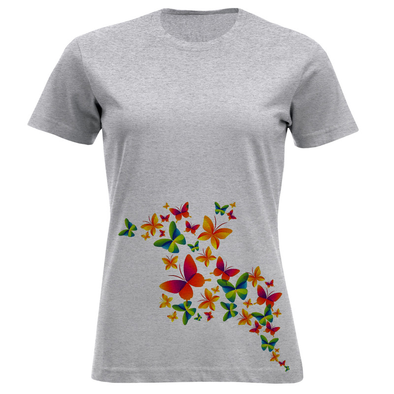 خرید و قیمت تی شرت آستین کوتاه زنانه مدل پروانه A35