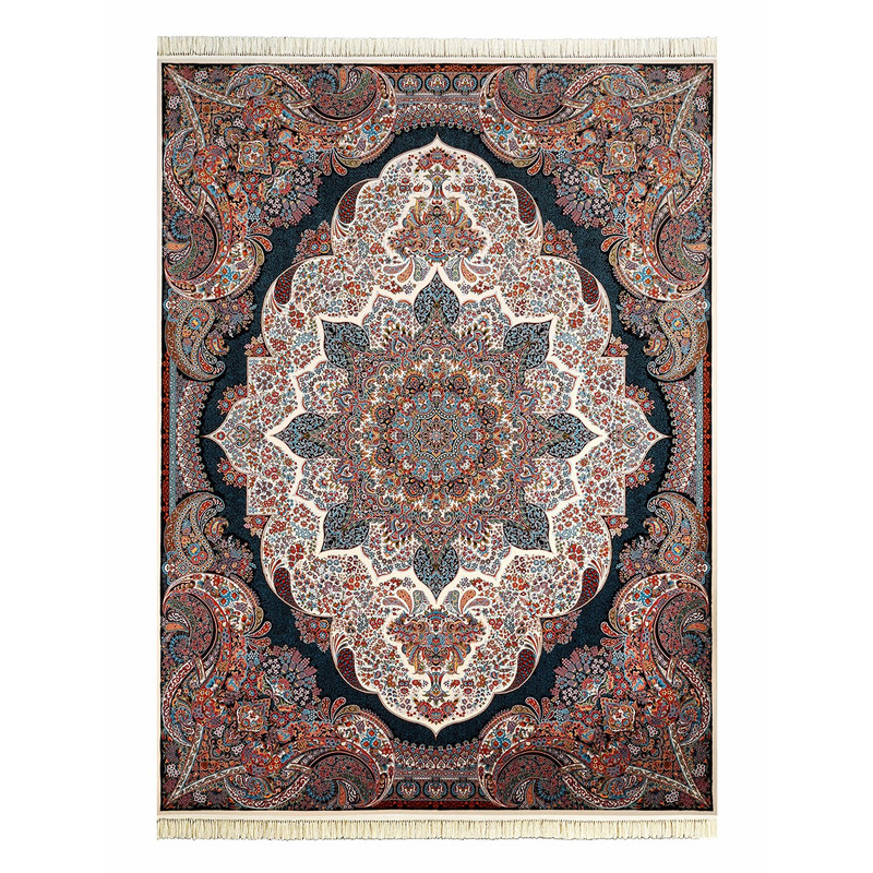 خرید و قیمت فرش ماشینی داریوش طرح ساغر زمینه کرم